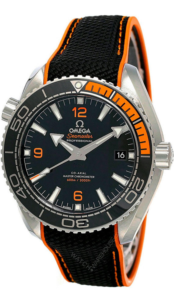 OMEGA Watches SEAMASTER AUTO BLK DIAL LTHR WITH NYLON STRAP MEN'S WATCH 215.32.44.21.01.001 - Click Image to Close